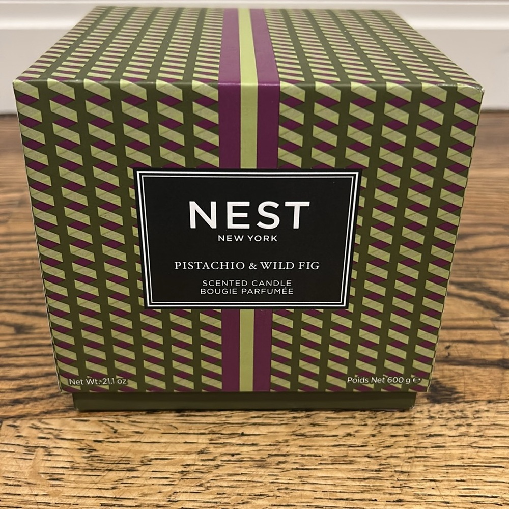 NEST New York 3 wick candle - Pistachio & Wild Fig (BIG!)